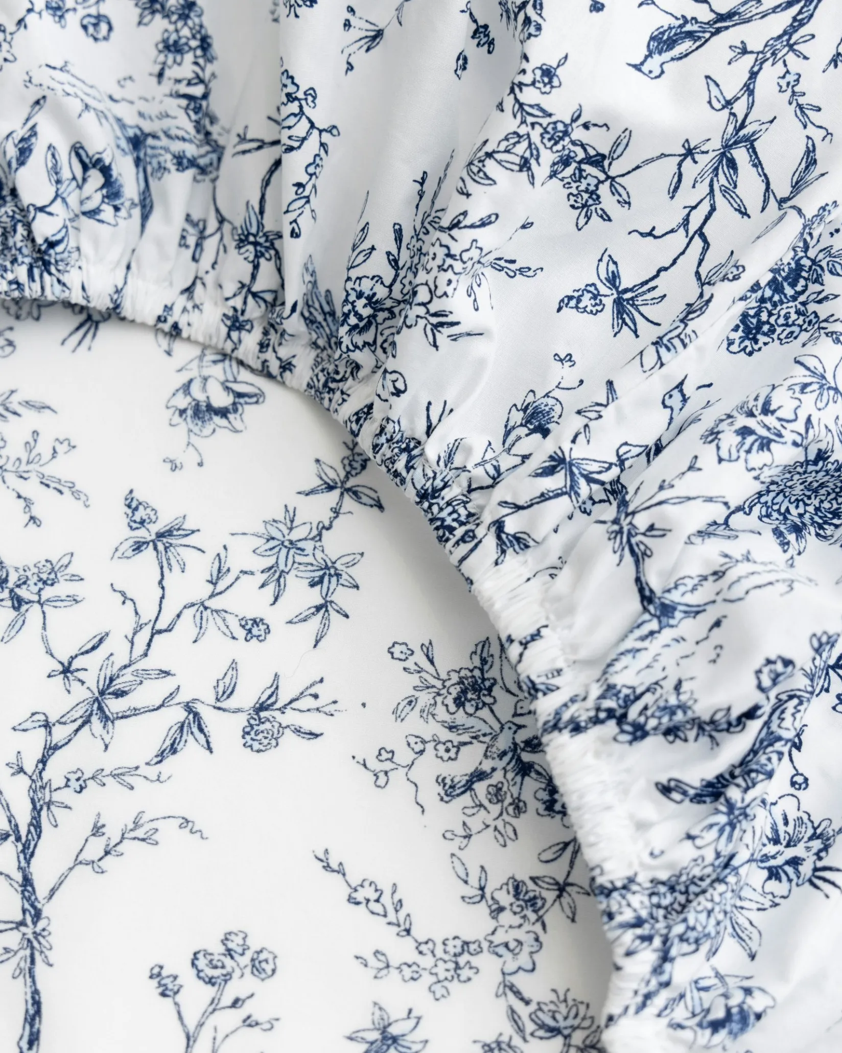 Petite Plume Luxe Premium Cotton Crib Sheet in Timeless Toile