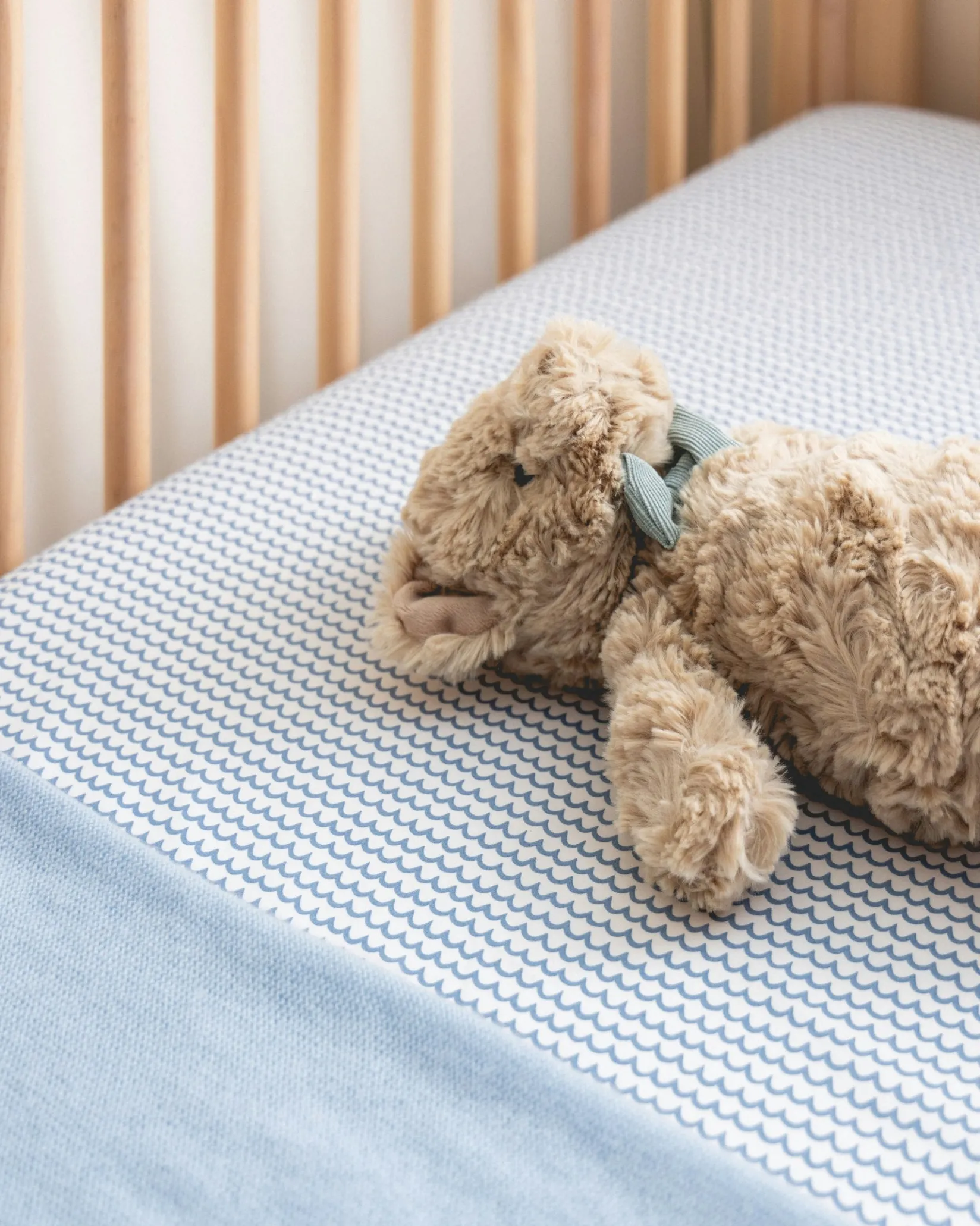 Petite Plume Luxe Premium Cotton Crib Sheet in Timeless Toile