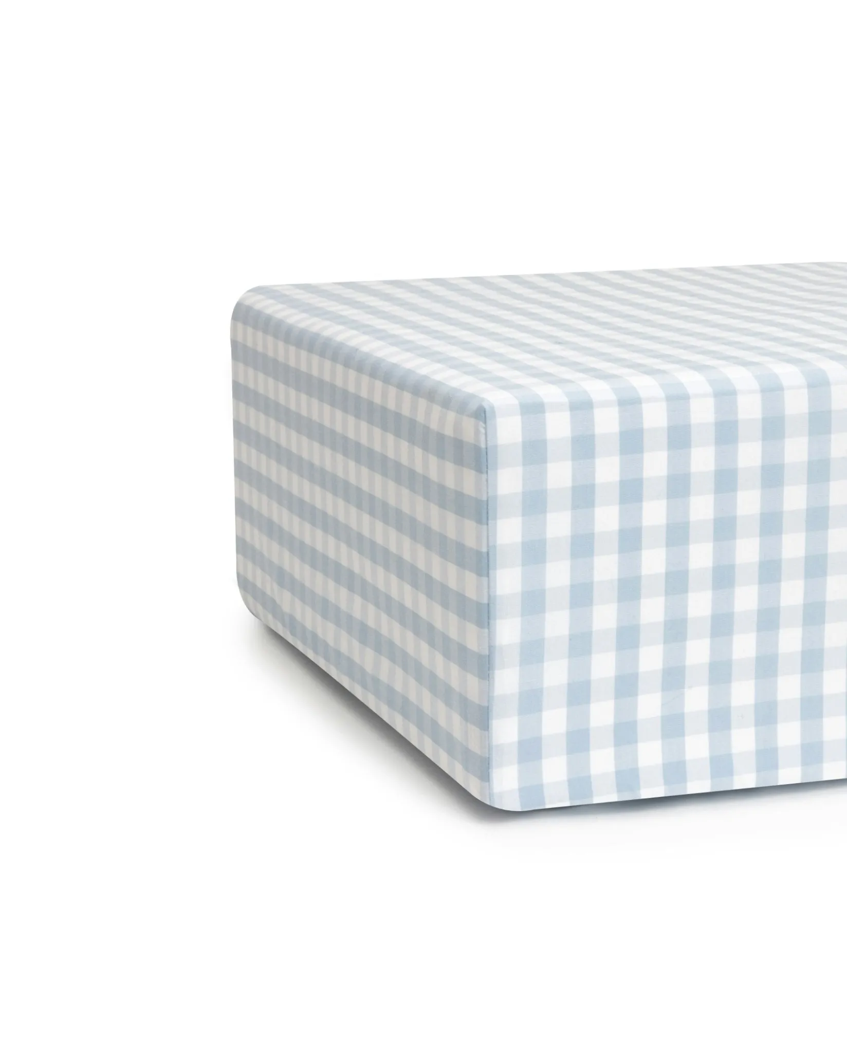 Petite Plume Luxe Premium Cotton Crib Sheet in Pink Gingham