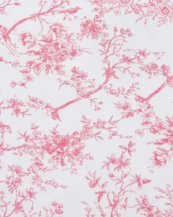 Petite Plume Luxe Premium Cotton Sheets in Pink Timeless Toile
