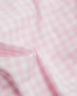 Petite Plume Luxe Premium Percale Duvet Set in Light Blue Gingham