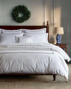 Petite Plume Luxe Premium Percale Duvet Set in Navy
