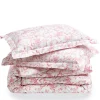 Petite Plume Luxe Premium Percale Duvet Set in Pink Timeless Toile