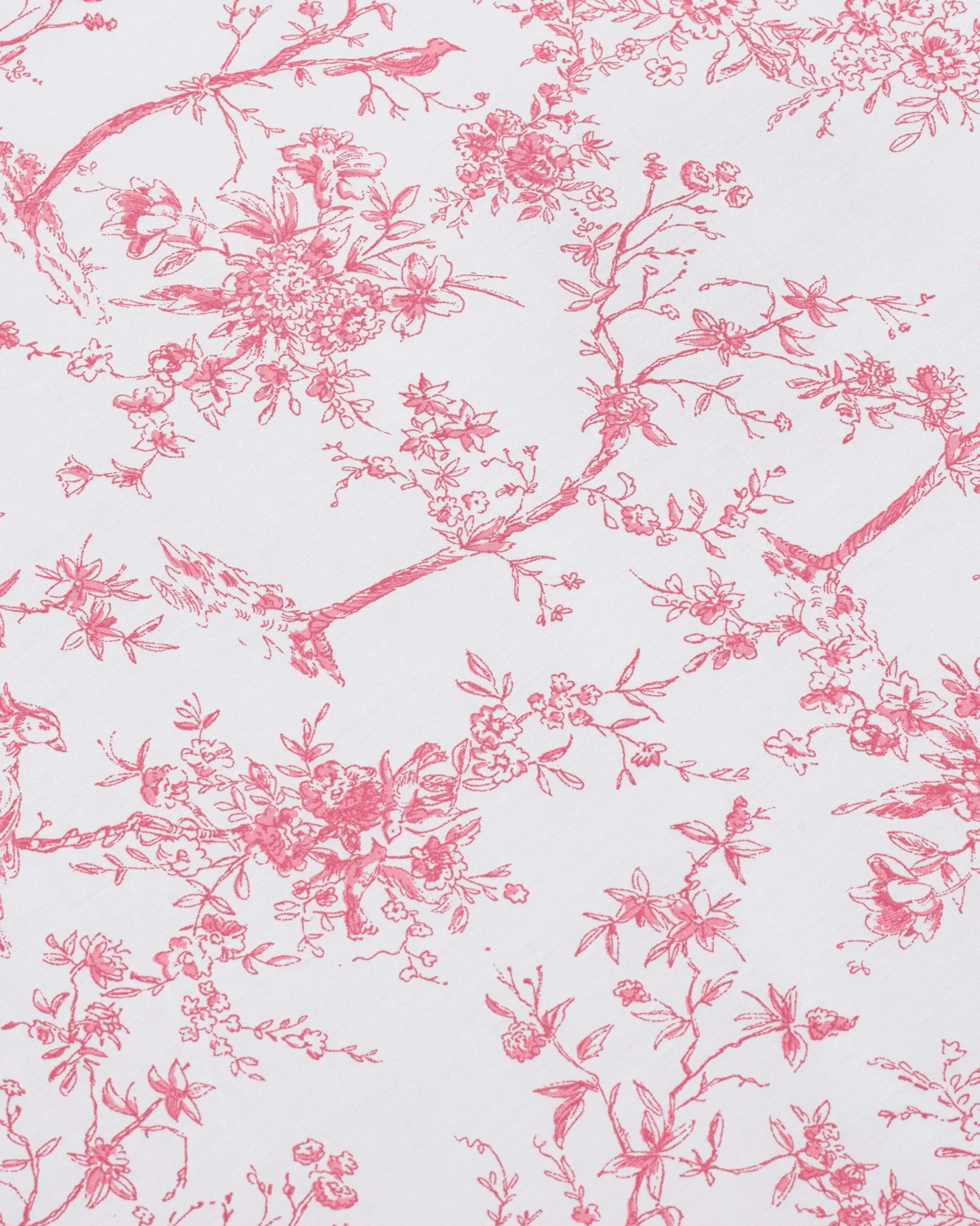 Petite Plume Luxe Premium Percale Duvet Set in Pink Timeless Toile