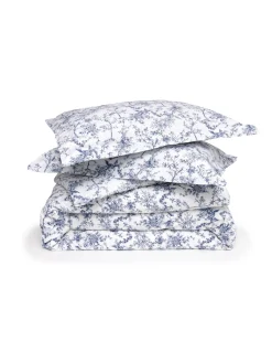 Petite Plume Luxe Premium Percale Duvet Set in Timeless Toile