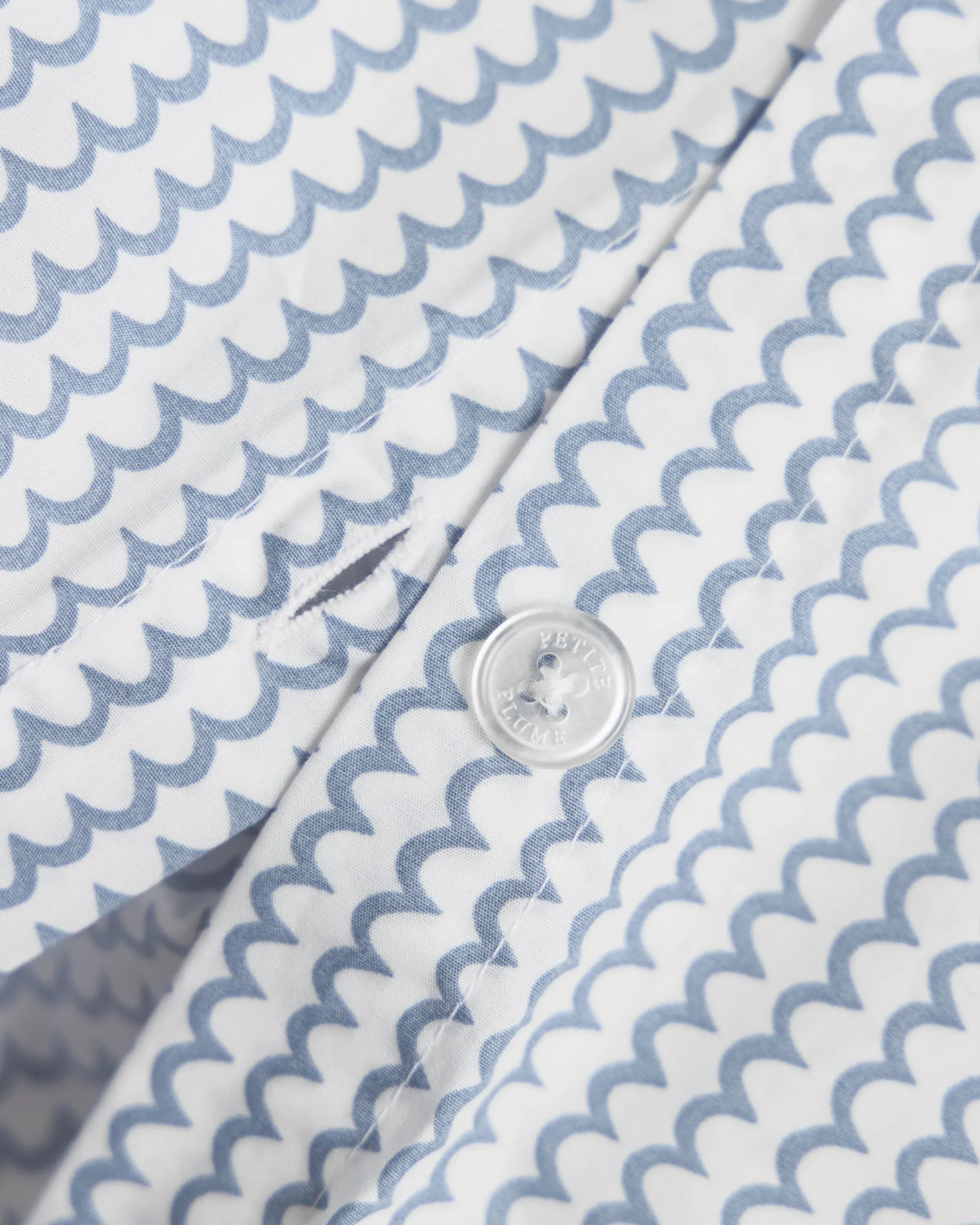 Petite Plume Luxe Premium Percale Duvet Set in Timeless Toile