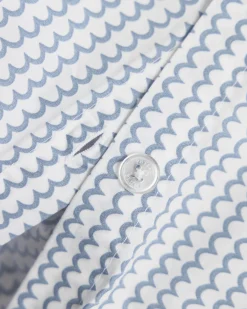 Petite Plume Luxe Premium Percale Duvet Set in La Mer Duvet