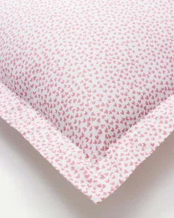 Petite Plume Luxe Premium Percale Euro Sham in Navy French Ticking