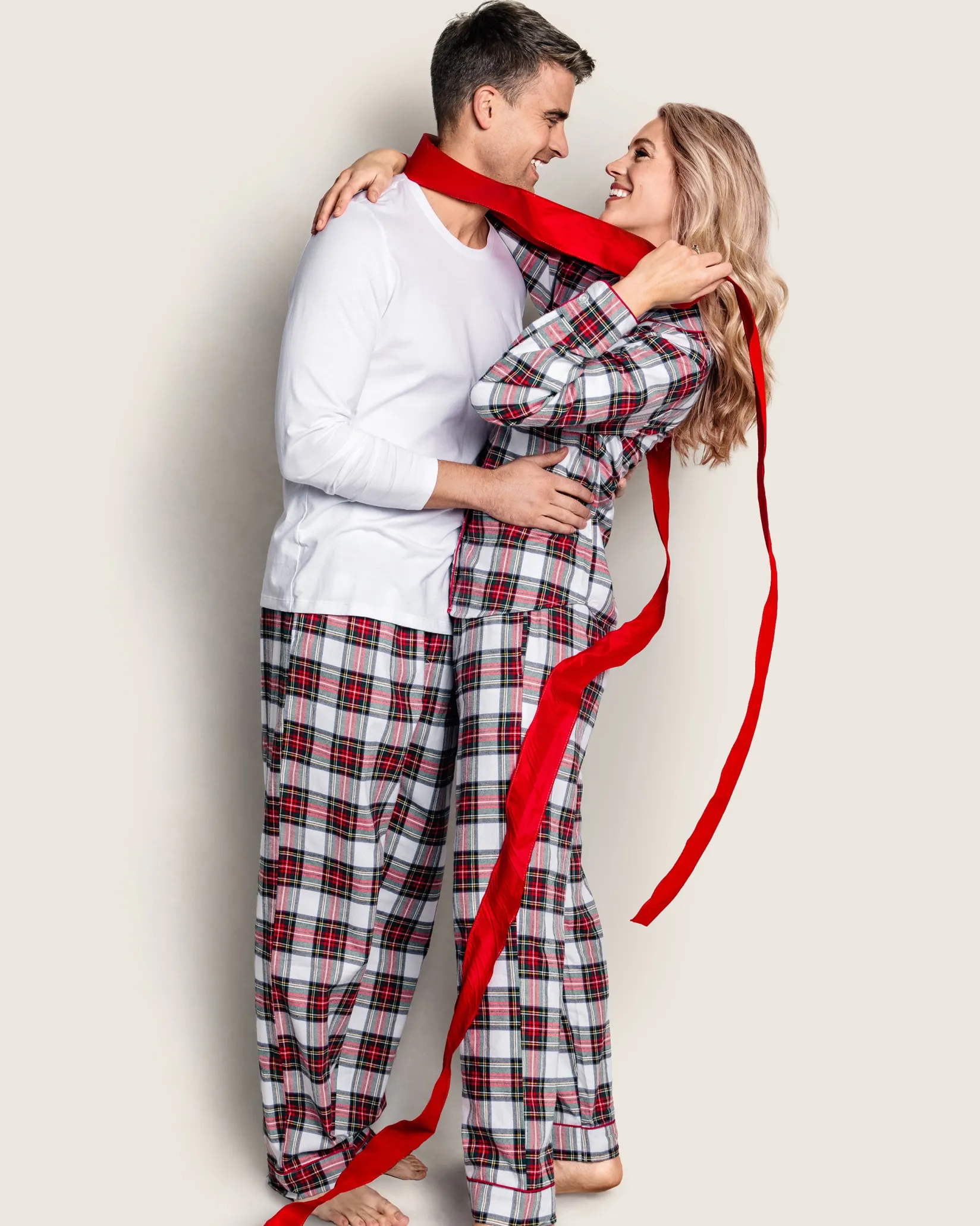 Petite Plume Men's Brushed Cotton Pants in Balmoral Tartan