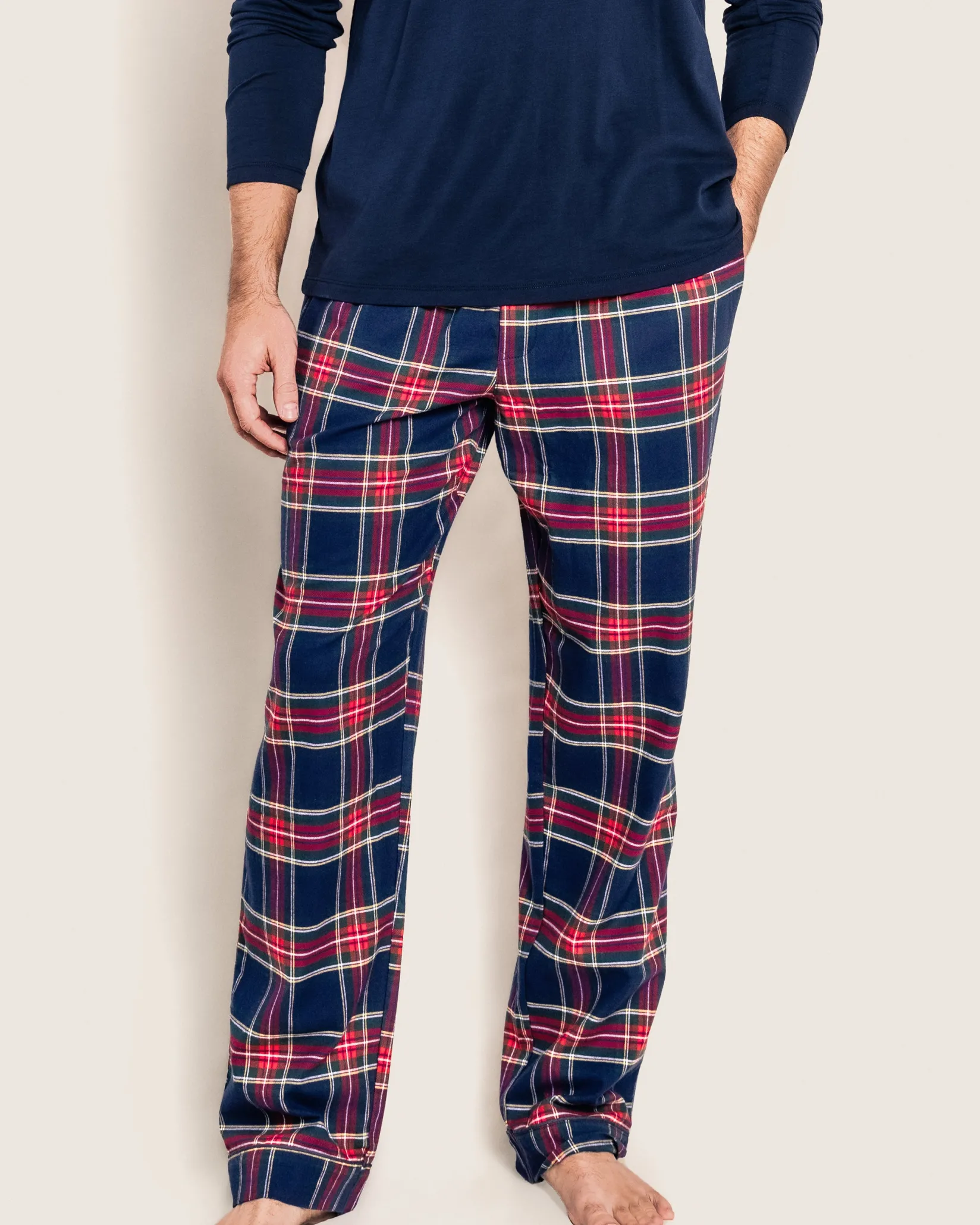 Petite Plume Men's Brushed Cotton Pants in Windsor Tartan