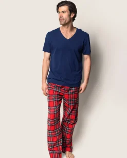 Petite Plume Men's Brushed Cotton Pants in Imperial Tartan