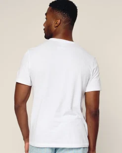 Petite Plume Men's Pima Essential Crew Neck Tee in White