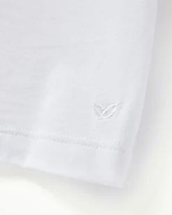 Petite Plume Men's Pima Essential Crew Neck Tee in White