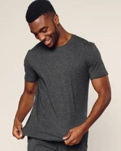 Petite Plume Men's Pima Essential Crew Neck Tee in White