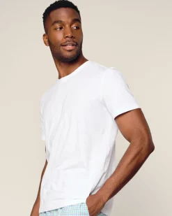 Petite Plume Men's Pima Essential Crew Neck Tee in Navy