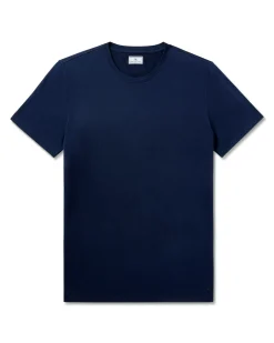 Petite Plume Men's Pima Essential Crew Neck Tee in Dark Heather Grey