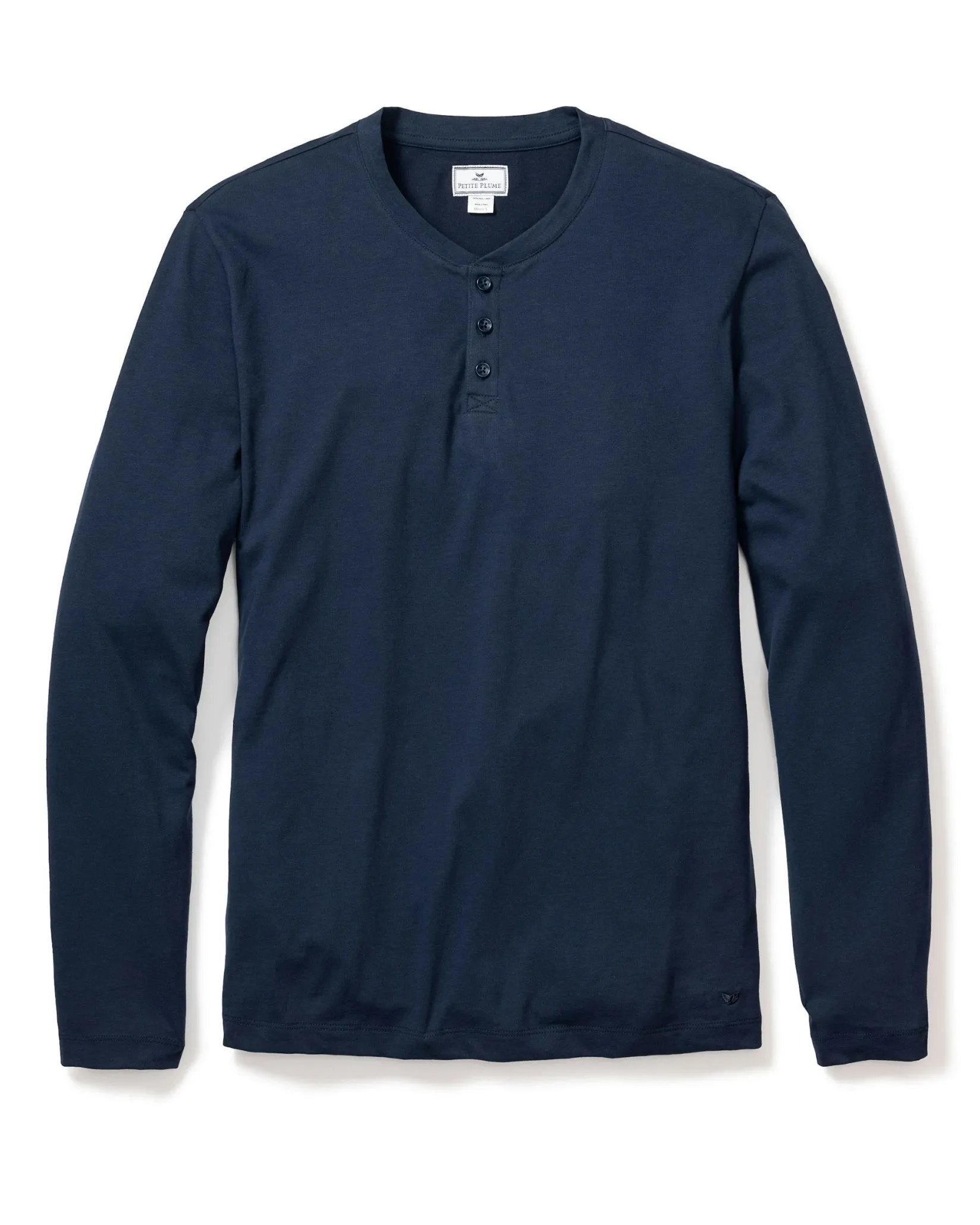 Petite Plume Men's Pima Henley in Navy