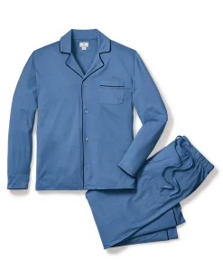 Petite Plume Men's Pima Pajama Set in Black