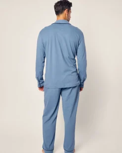Petite Plume Men's Pima Pajama Set in Navy