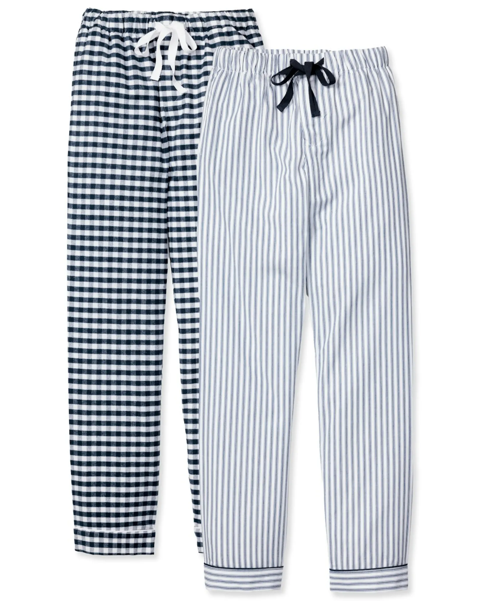 Petite Plume Men’s Twill Classic Navy Pajama Pant Duo