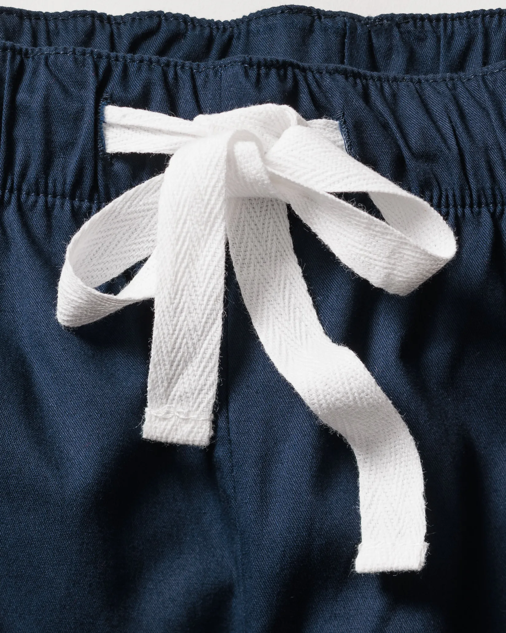 Petite Plume Men's Twill Navy with White Pajama and Best Dad Ever