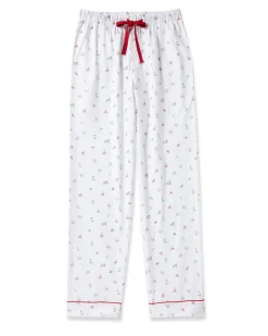 Petite Plume Men's Twill Pajama Pant in Anchors Away