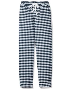 Petite Plume Men's Twill Pajama Pant in Navy Gingham
