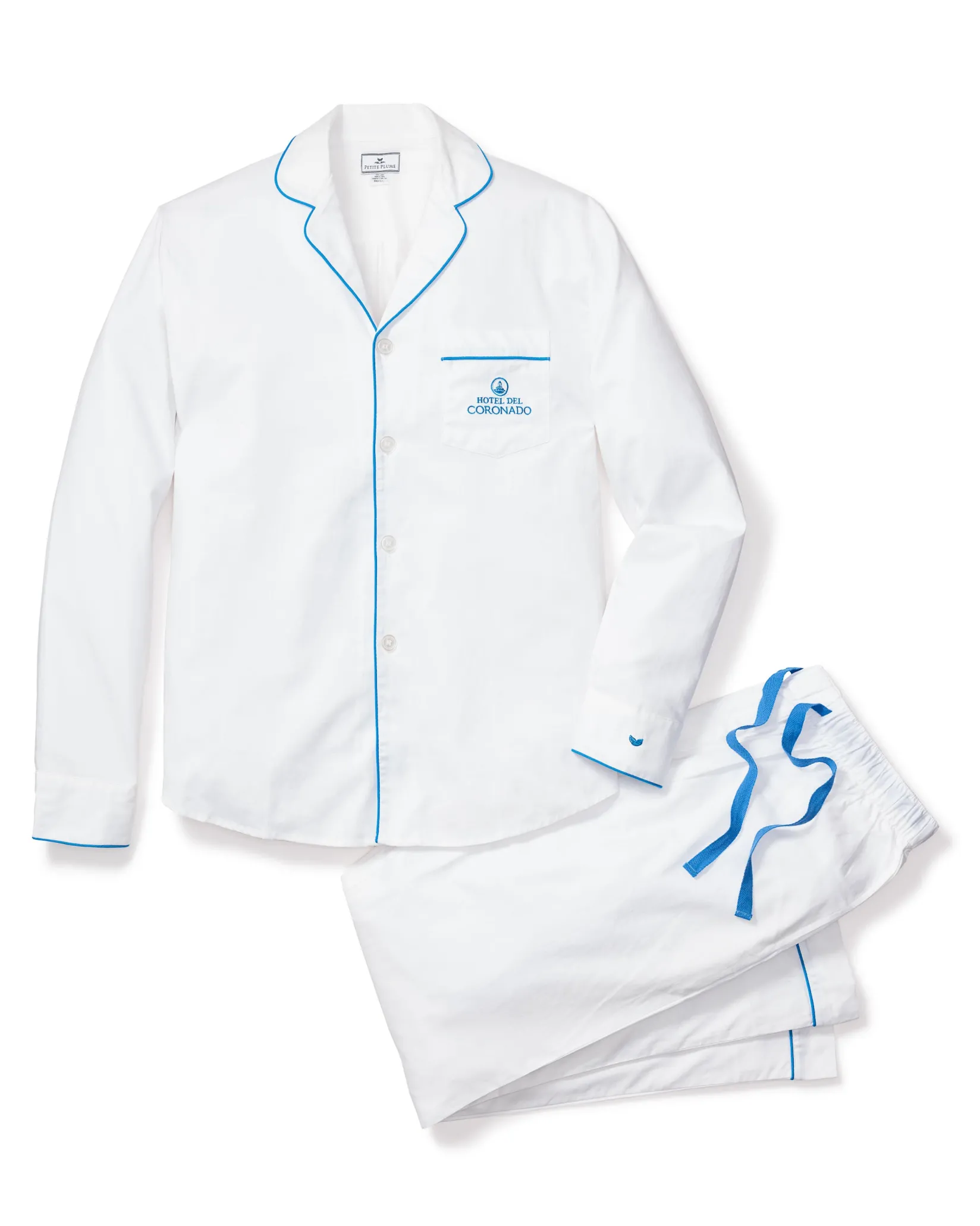 Petite Plume Men's Twill Pajama Set Hotel del Coronado x