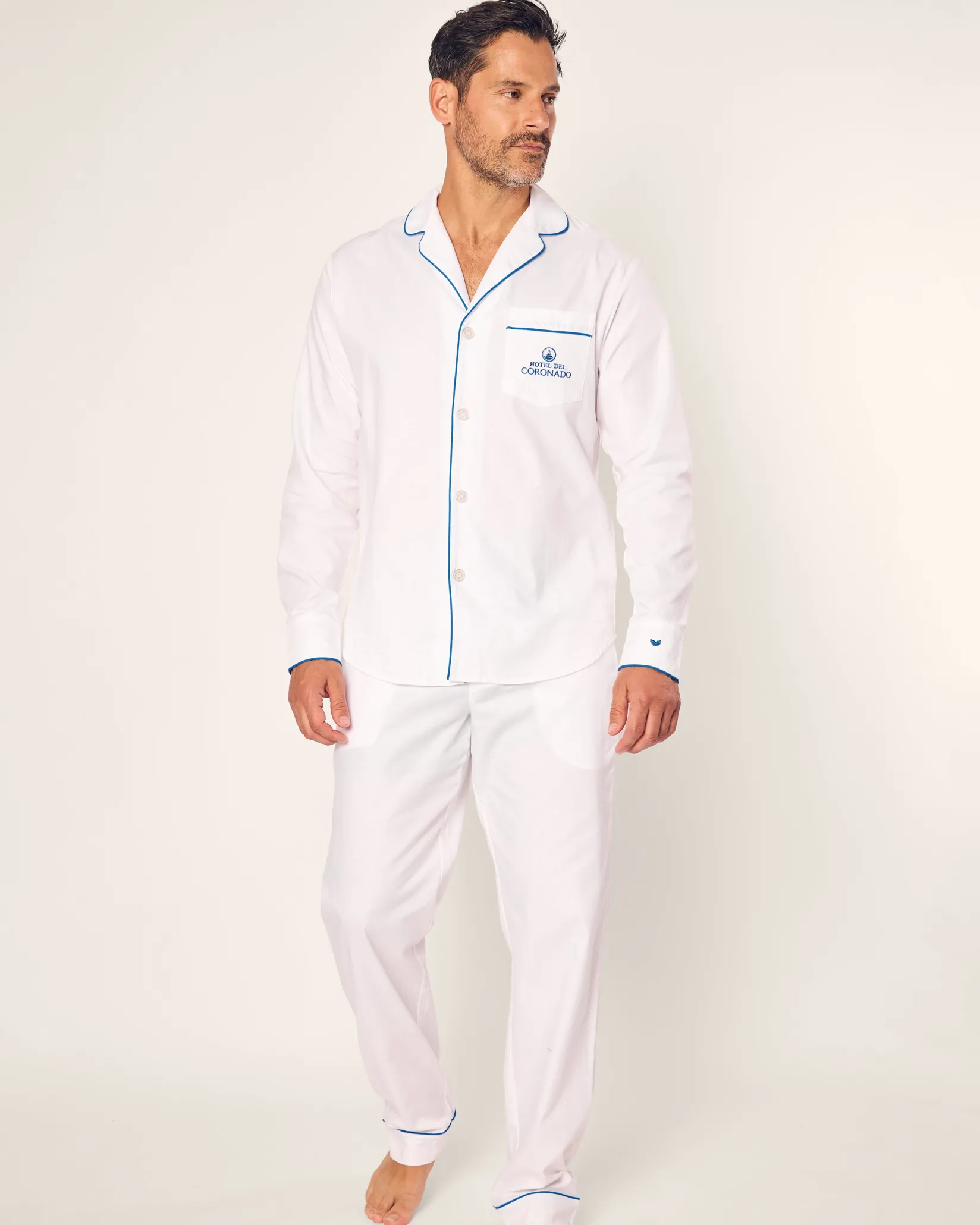 Petite Plume Men's Twill Pajama Set Hotel del Coronado x