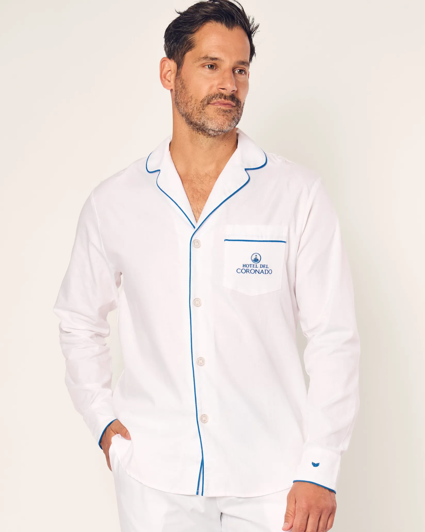 Petite Plume Men's Twill Pajama Set Hotel del Coronado x