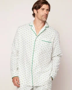 Petite Plume Men's Twill Pajama Set in
