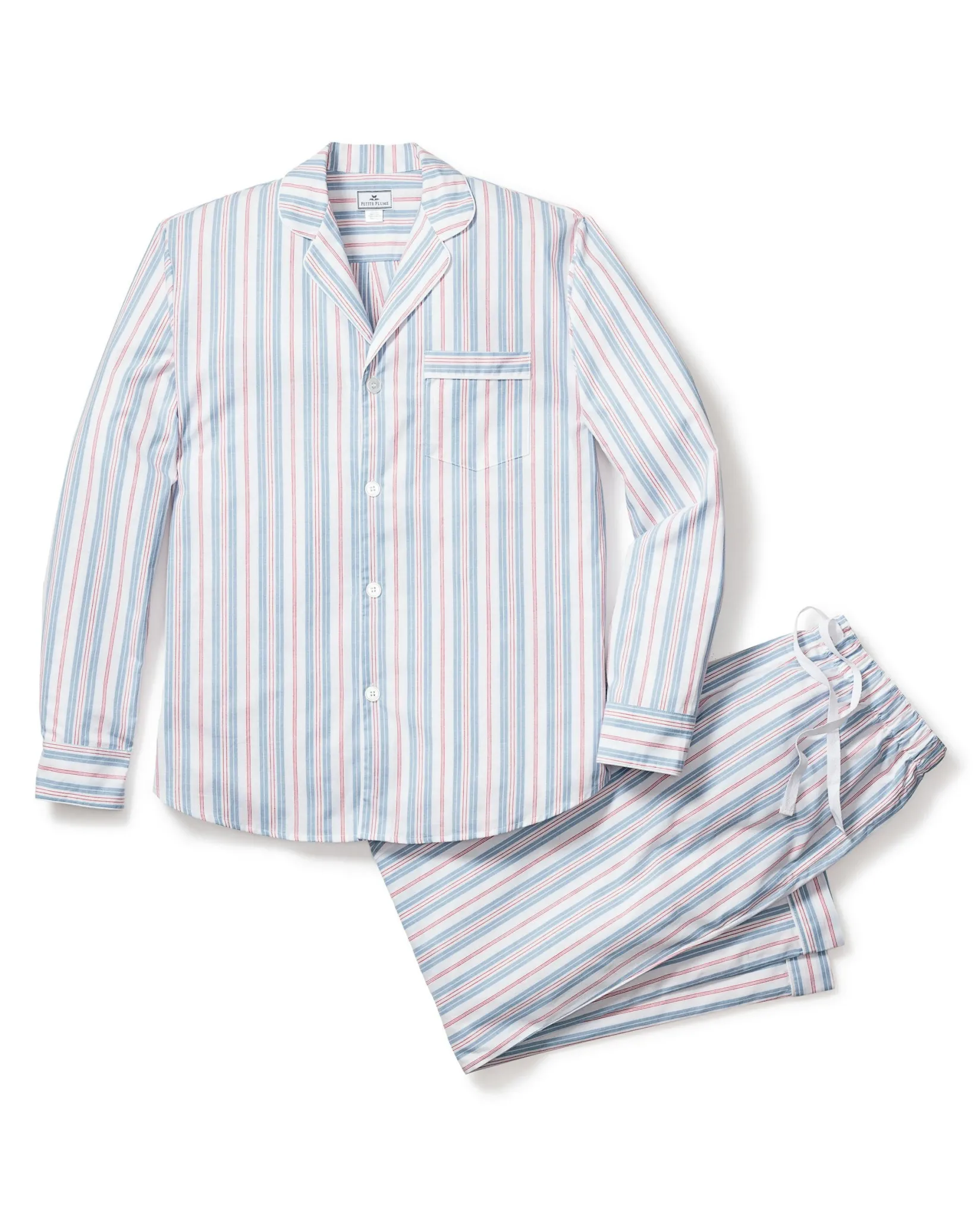 Petite Plume Men's Twill Pajama Set in