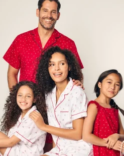 Petite Plume Men's Twill Pajama Short Set in