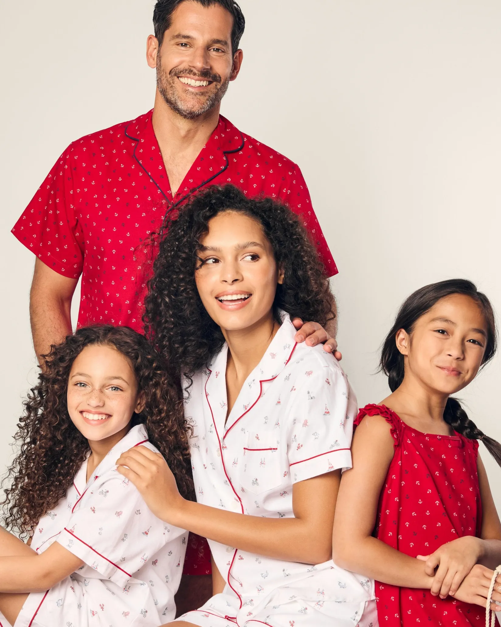 Petite Plume Men's Twill Pajama Short Set in