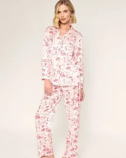 Women Petite Plume x Eden Rock Reverie Women's Silk Pajama Set