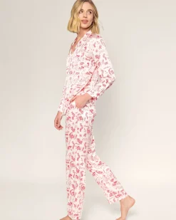Women Petite Plume x Eden Rock Reverie Women's Silk Pajama Set