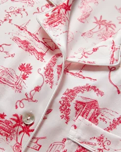 Women Petite Plume x Eden Rock Reverie Women's Silk Pajama Set