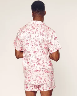Petite Plume x Eden Rock Reverie Men's Silk Short Set