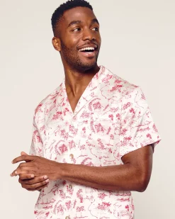 Petite Plume x Eden Rock Reverie Men's Silk Short Set