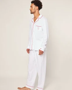Petite Plume x Eden Rock St Barth Men's White Pima Pajama Set