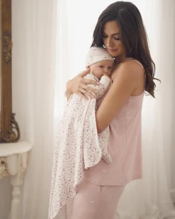 Petite Plume Pima Baby Blanket in Dorset Floral
