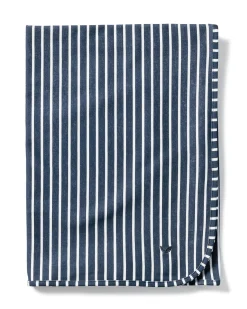 Petite Plume Pima Baby Blanket in Grey Stripes