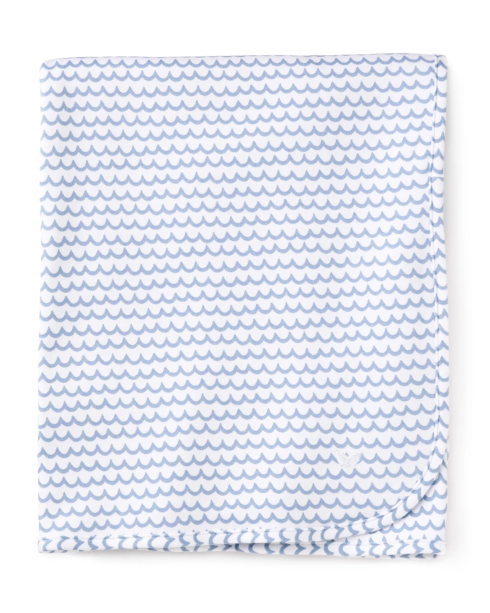 Petite Plume Pima Baby Blanket in La Mer