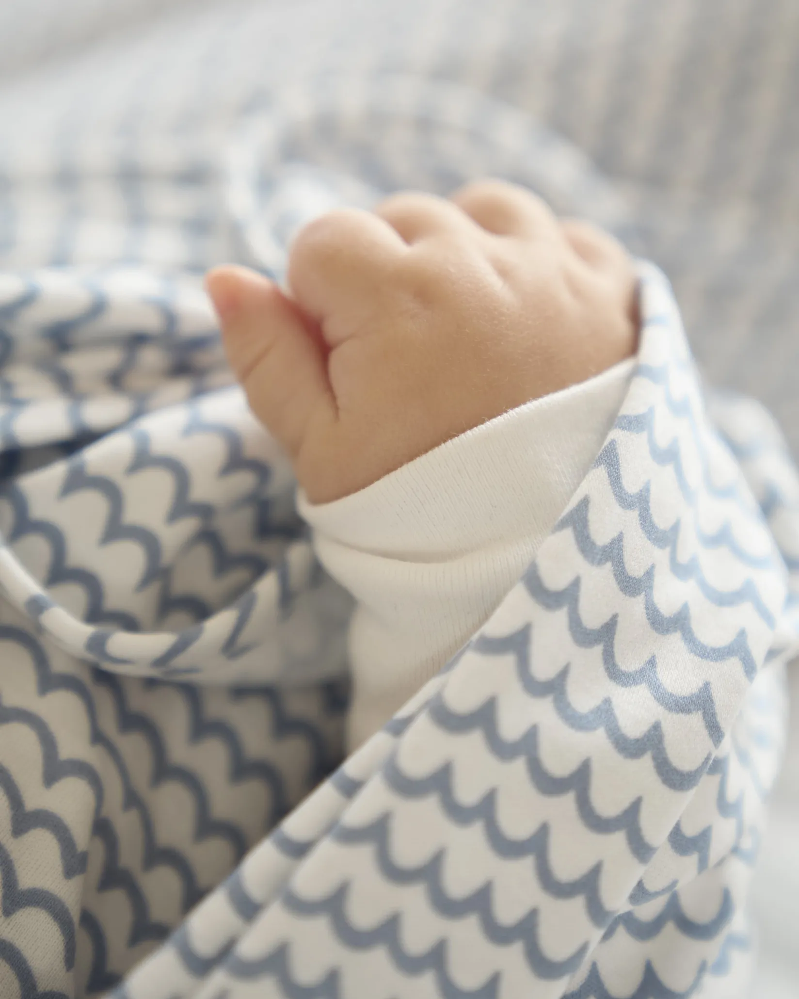 Petite Plume Pima Baby Blanket in La Mer