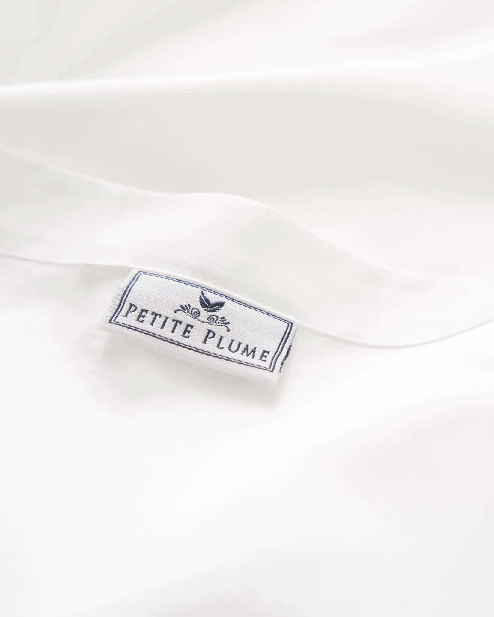 Petite Plume Signature Luxe Sateen Bed Sheets in White