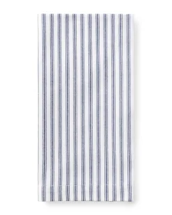 Petite Plume Signature Twill Napkin Set in Navy French Ticking & Timeless Toile