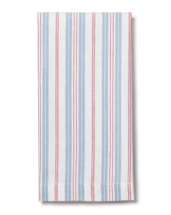 Petite Plume Signature Twill Napkins in Vintage French Stripes