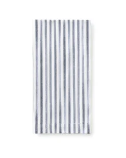 Petite Plume Signature Twill Napkins in Navy French Ticking