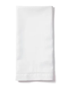 Petite Plume Signature Twill Napkins in White