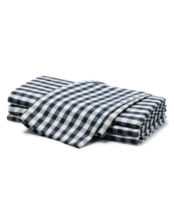 Petite Plume Signature Twill Napkins in Timeless Toile